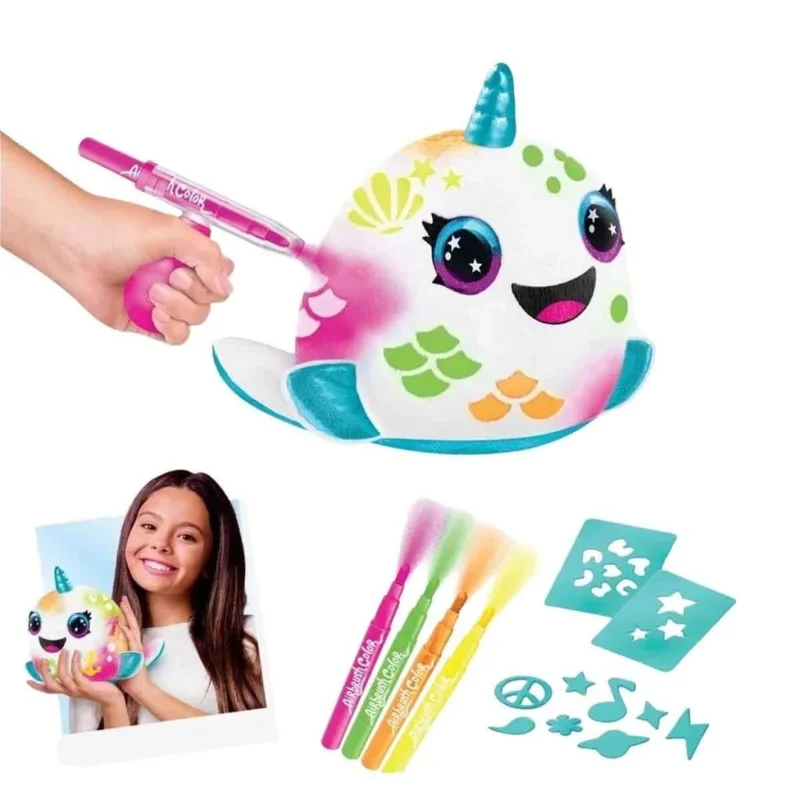 Peluş Neon Boyama Seti 1 Adet Sanat Malzemesi