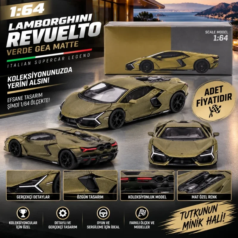 Lamborghini Revuelto Verde Gea Matte 1 Adet Araç