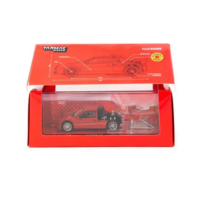 Ford RS200 Kırmızı 1:64 Ölçekli Oyun Aracı