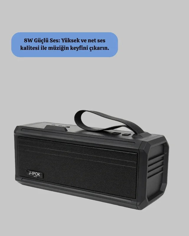 Bluetooth Hoparlör Uzun Pil Ömrü Ve Mikrofon İle Taşınabilir
