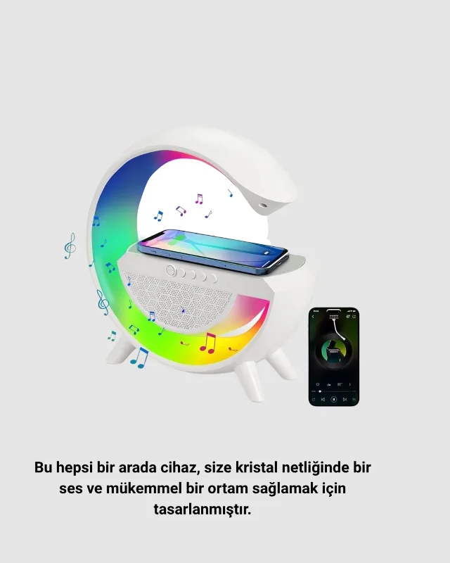 Bluetooth Hoparlör Gece Lambası 10 Saat Kesintisiz Müzik – 3. görsel
