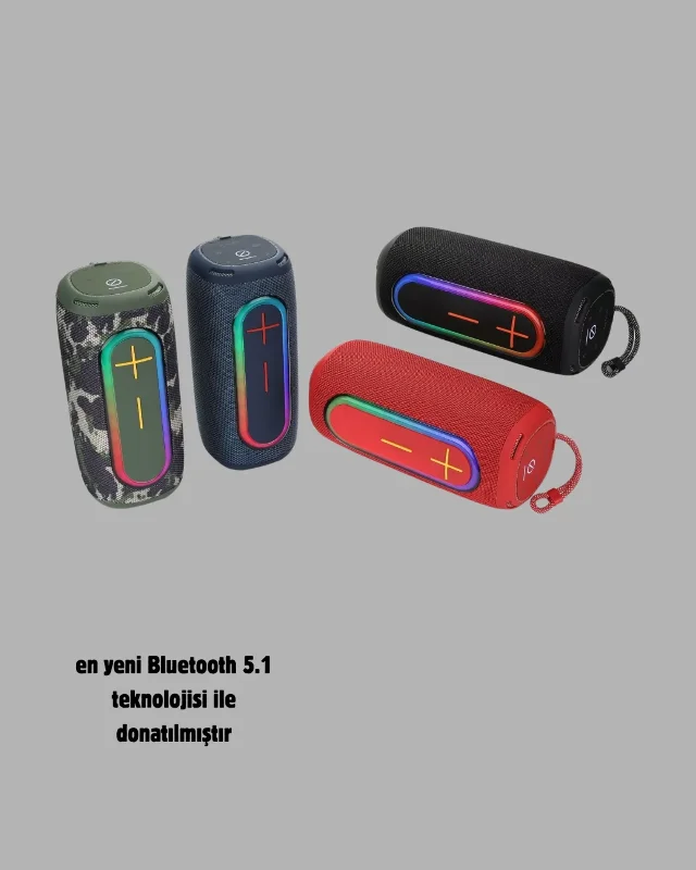 Güçlü Sesli Bluetooth 5.1 Hoparlör 10 Metre Kablosuz Bağlantı – 2. görsel