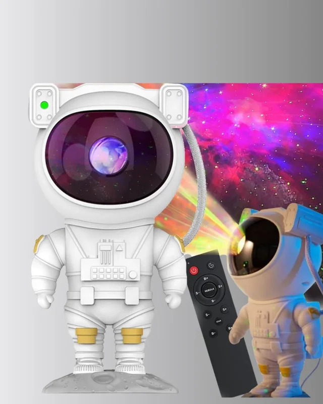 Uzaktan Kumandalı Astronot Yıldız Projeksiyon Lambası 8 Efektli – 3. görsel