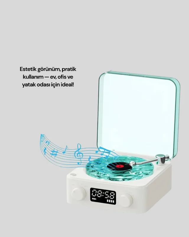 Bluetooth Hoparlör Ve Gece Lambası 3'ü 1 Arada