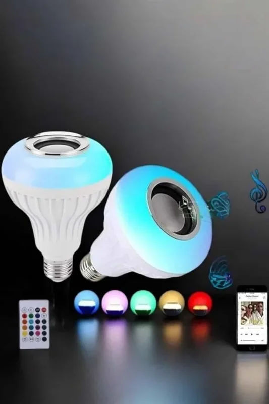 Estetik Kablosuz Bluetooth Hoparlör 1 Adet Led Lamba