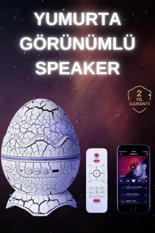 Renk Değiştiren Dinozor Projeksiyon Bluetooth Hoparlör 1 Adet