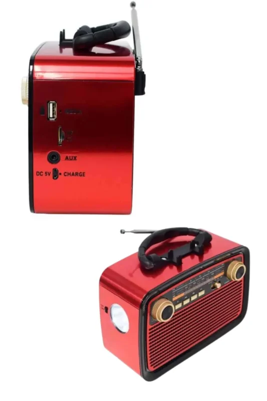Vintage Ahşap Görünümlü Bluetooth Hoparlör 10 Saat Oynatma Süresi – 2. görsel