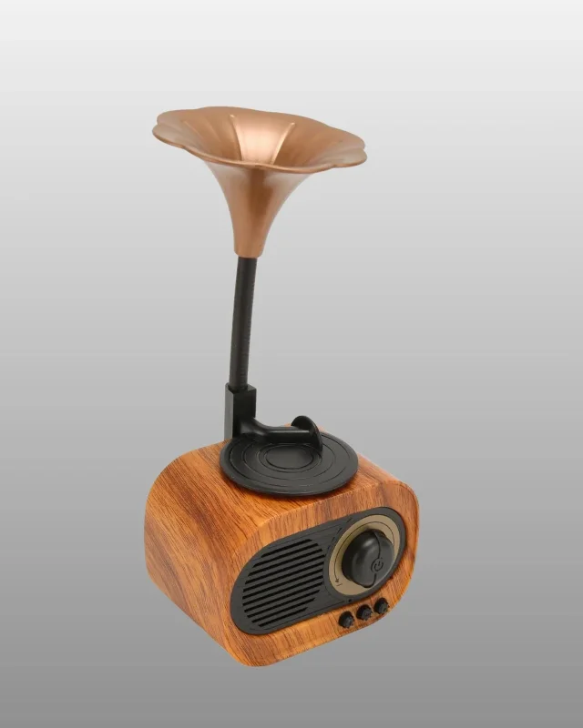 Retro Tasarımlı Kablosuz Hoparlör 5w Usb Sd Kart Uyumlu – 2. görsel