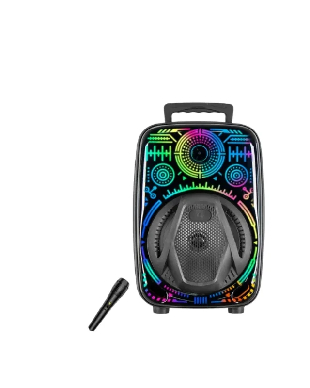 Taşınabilir Rgb Işıklı Hoparlör 8 İnç Karaoke Desteği – 2. görsel