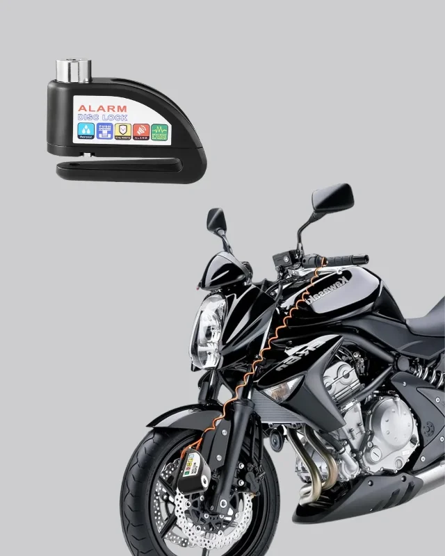 Bluetooth Hoparlör Ve Disk Kilidi Seti Motosiklet İçin