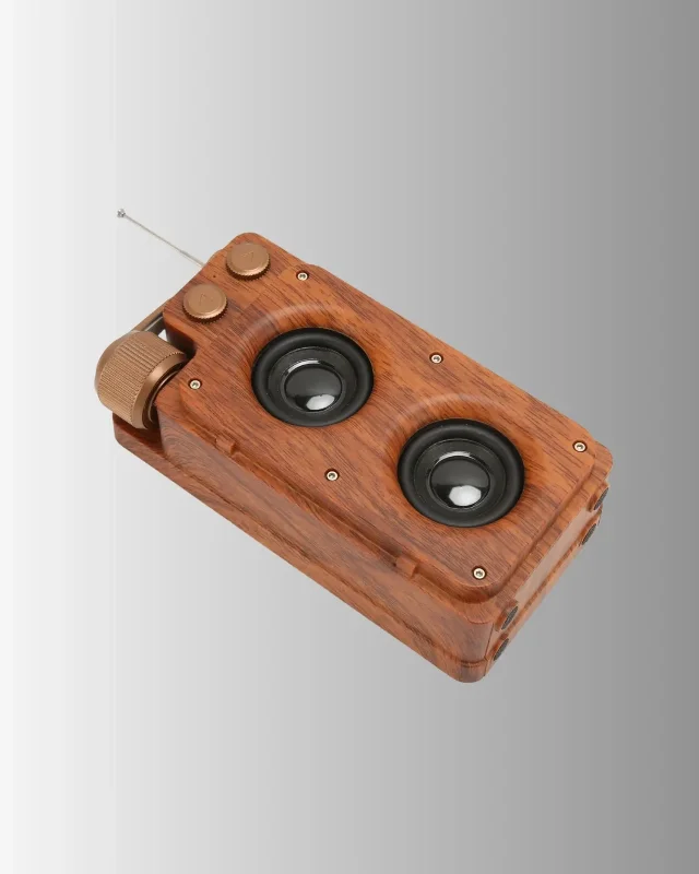 Vintage Tasarımlı Bluetooth Hoparlör 5w Çift Stereo Ses