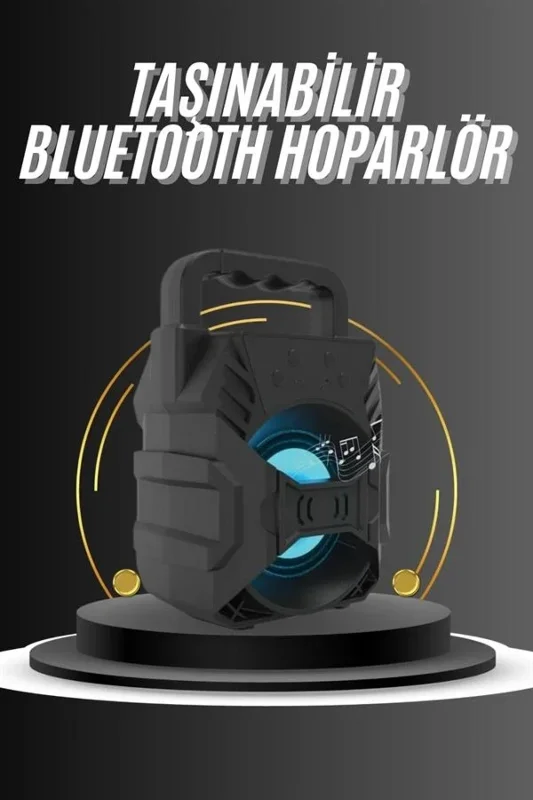 Taşınabilir Rgb Işıklı Bluetooth Hoparlör Yüksek Ses Kalitesi