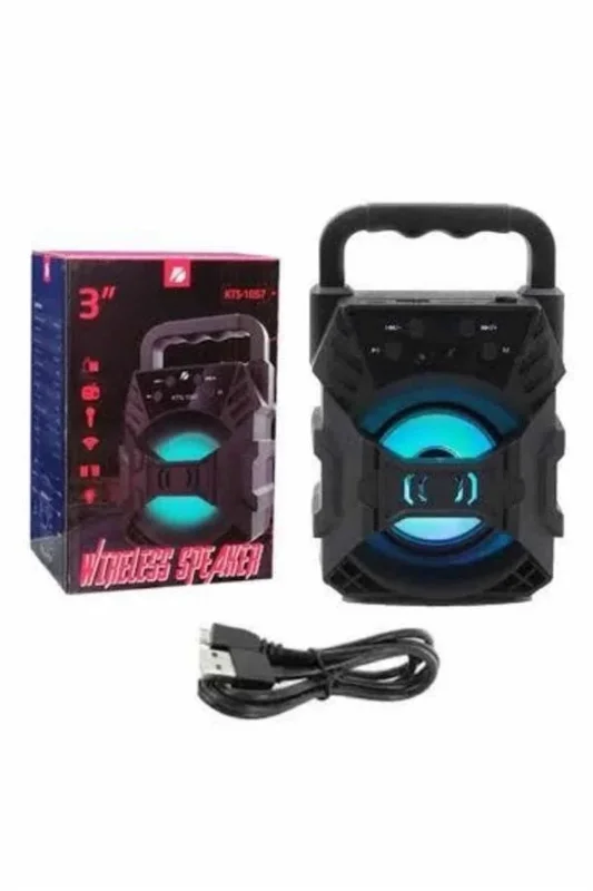 Taşınabilir Bluetooth Hoparlör Usb Girişli 1200 Mah Kapasiteli
