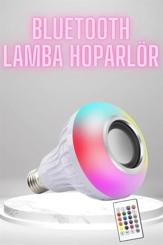 Akıllı Bluetooth Hoparlör Ampül Rgb Led Işık 3w Ses Kalitesi