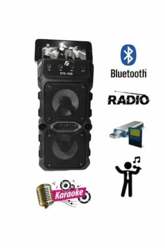 Büyük Boy Bluetooth Hoparlör Çift Çıkışlı 5 Saat Kesintisiz Müzik – 4. görsel