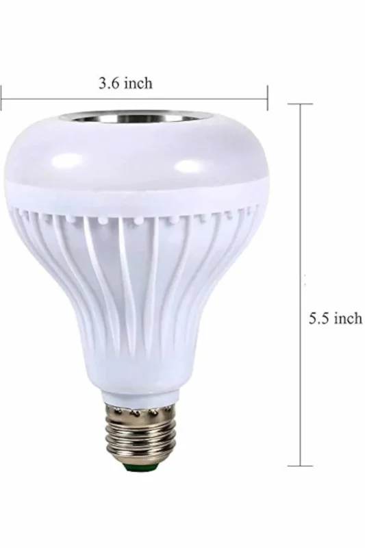Bluetooth Hoparlörlü Renkli Led Ampul E27 Duy Tipi 12w