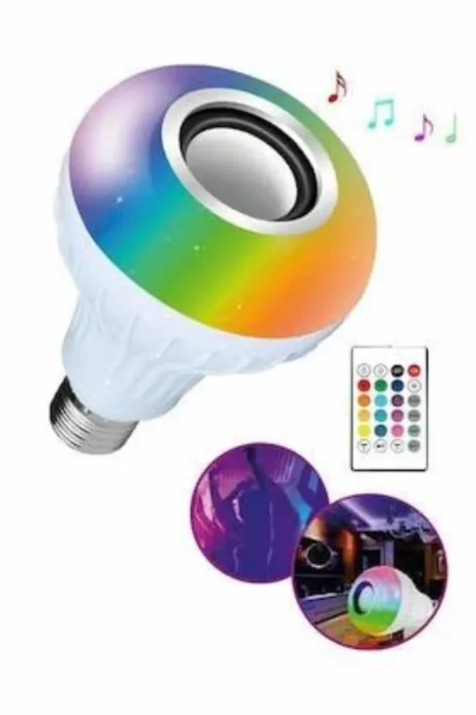 Akıllı Rgb Led Işık Bluetooth Hoparlör 3w Ses Bombası