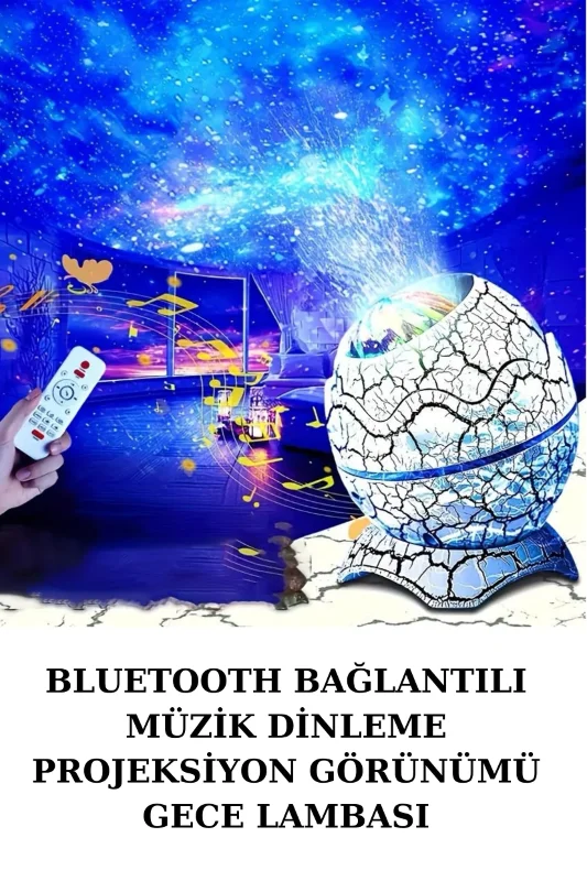 Yumurtası Gece Lambası Bluetooth Hoparlör 14 Renk (dinozor Model)
