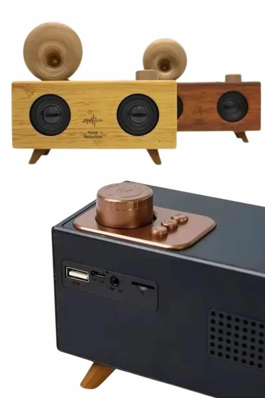 Retro Tasarımlı Bluetooth Hoparlör Fm Radyo 5 Mod