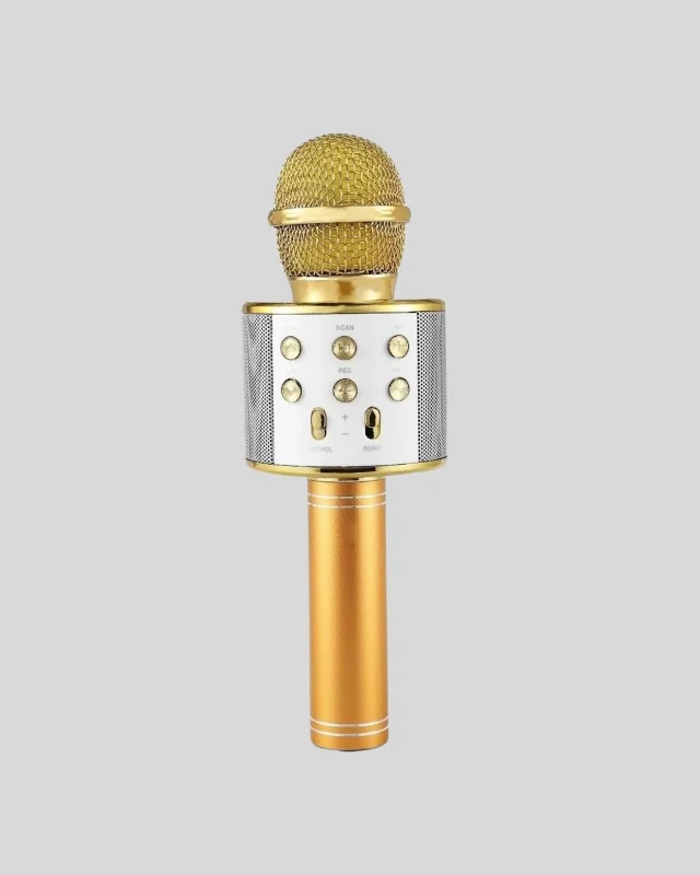 Eğlenceli Karaoke Mikrofonu Bluetooth Aux Girişli