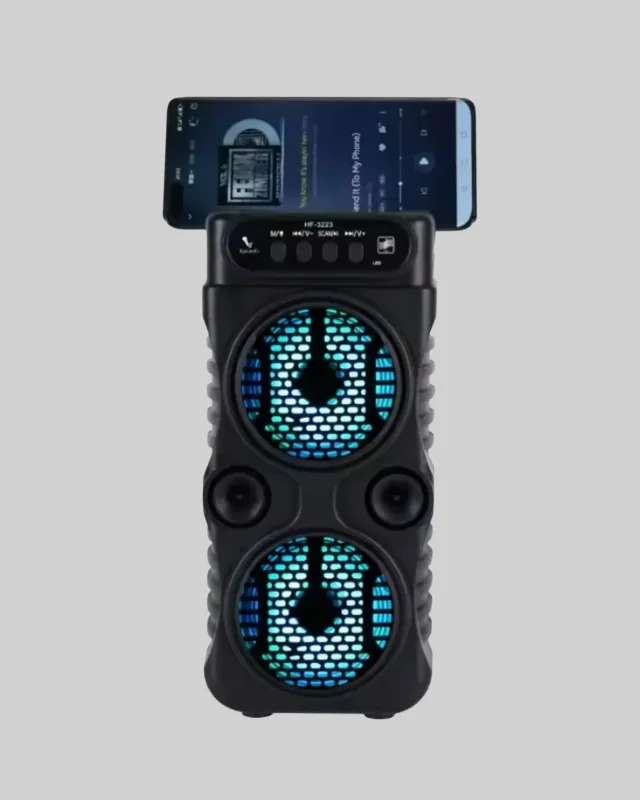 Taşınabilir Bluetooth Hoparlör 1200 Mah Led Işıklı