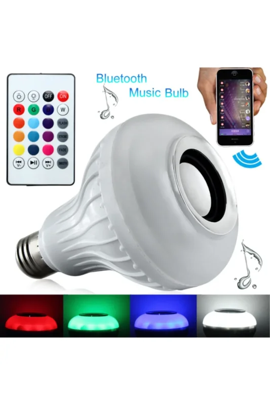 Akıllı Led Ampül Hoparlör E27 4w Kablosuz Kontrol