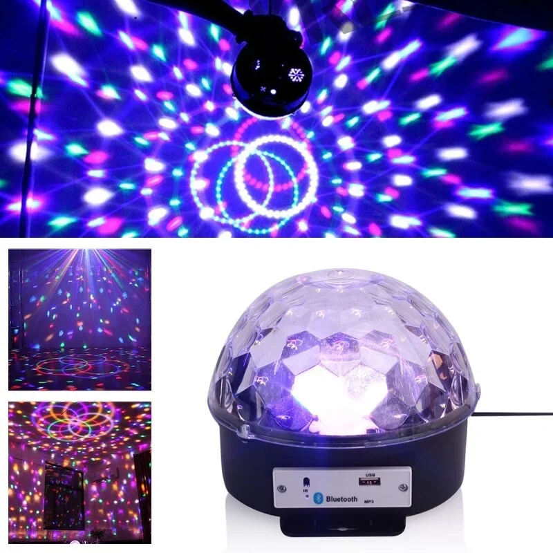 Renkli Lazer Işıklı Bluetooth Müzik Çalar Küre Disko Topu