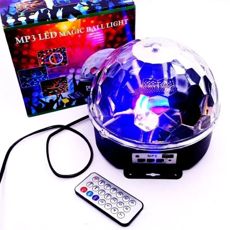 Renkli Lazer Işıklı Bluetooth Müzik Çalar Küre Disko Topu