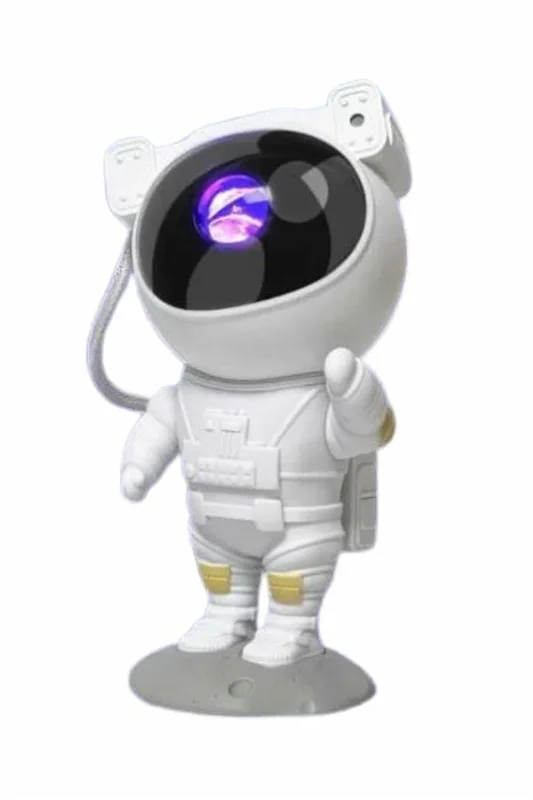 Bluetooth Hoparlörlü Gece Lambası Astronot Galaksi Işık Projektörü
