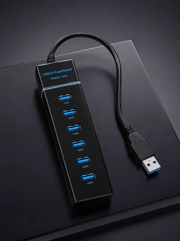 Hızlı Veri Aktarımı İçin 7 Port Usb 3.0 Hub