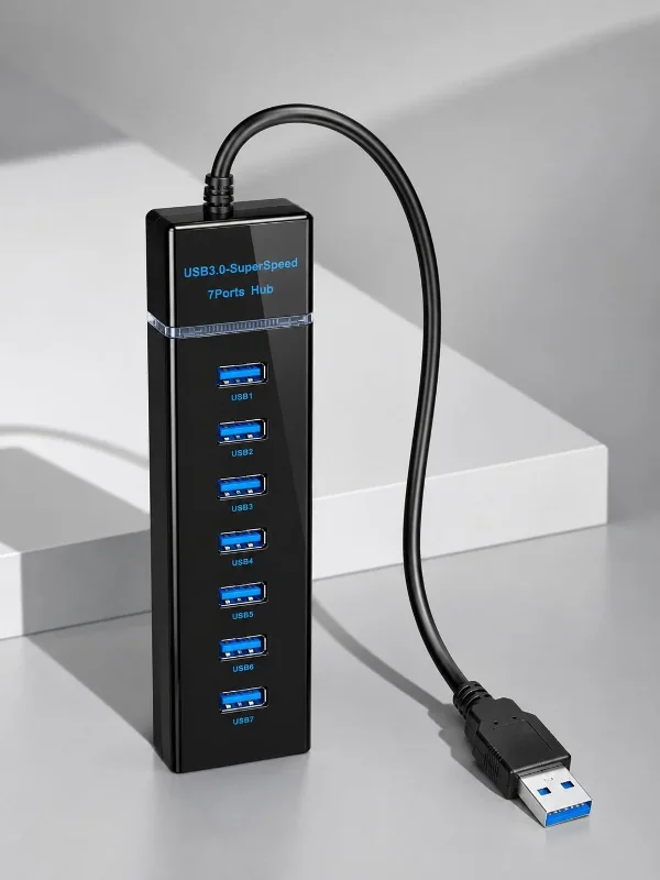 Şık Tasarımlı 7 Port Usb 3.0 Hub Çoklayıcı