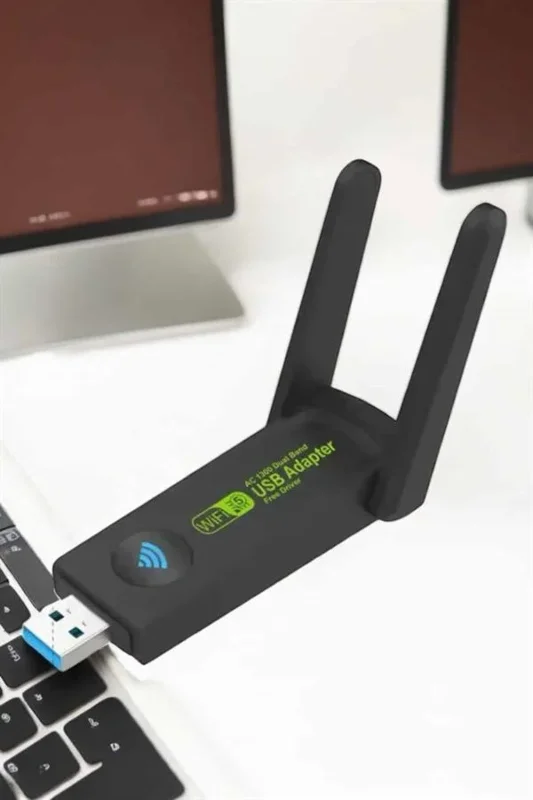 Çift Bantlı Kablosuz Wifi Adaptörü 1200 Mbps Hızında