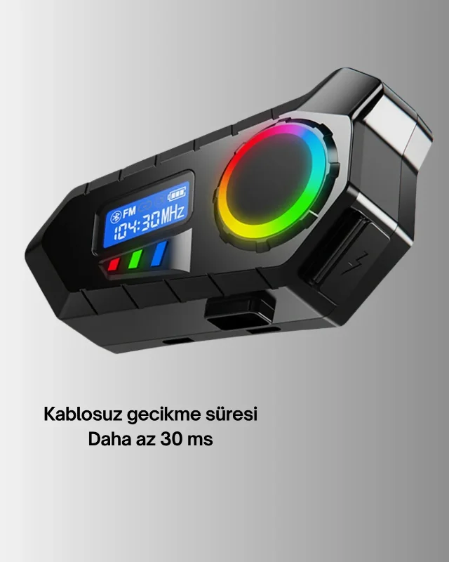 Kompakt Bluetooth 5.4 Kablosuz İnterkom 40 Saat Çalma Süresi