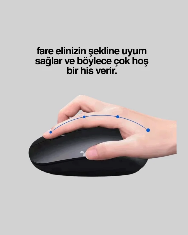 Ergonomik Sessiz Mouse Usb Bağlantılı Dpı Özellikli