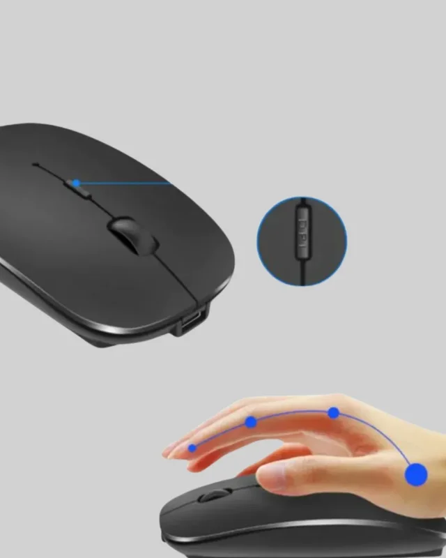 Hafif Tasarımlı Sessiz Wireless Mouse 5000 Dpı Ofis Kullanımı