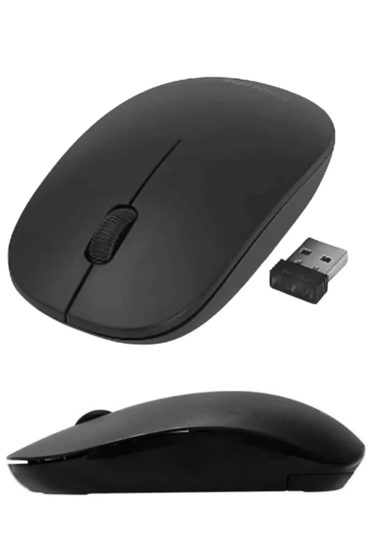 Kablosuz Ergonomik Siyah Mouse 1600 Dpı Hassas Kullanım