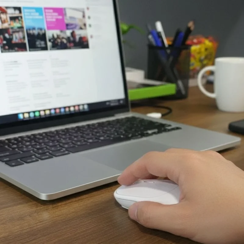 Ergonomik Beyaz Kablosuz Mouse Usb Alıcılı Ofis Ve Oyun İçin