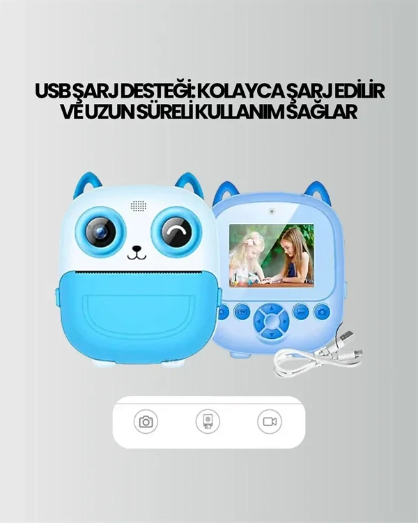 Mini Kamera Ve Termal Yazıcı 2000dpi Taşınabilir