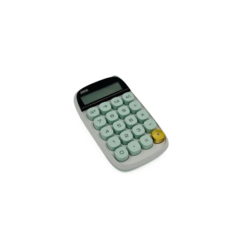 Enerjik Yeşil Hesap Makinesi Ergonomik Tuş Takımı İle