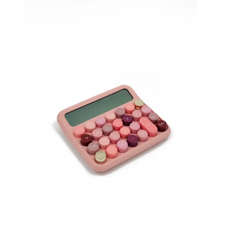 Ergonomik Pembe Hesap Makinesi 800 Ofis Ve Okul İçin