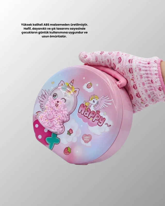 Anahtarlı Çocuk Para Kasası Güvenli Tasarruf Kutusu – 3. görsel