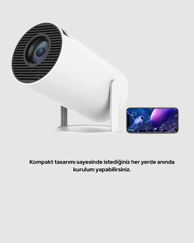 Uzun Ömürlü Projeksiyon Cihazı 130 İnç Full Hd Hdmı Usb – 2. görsel