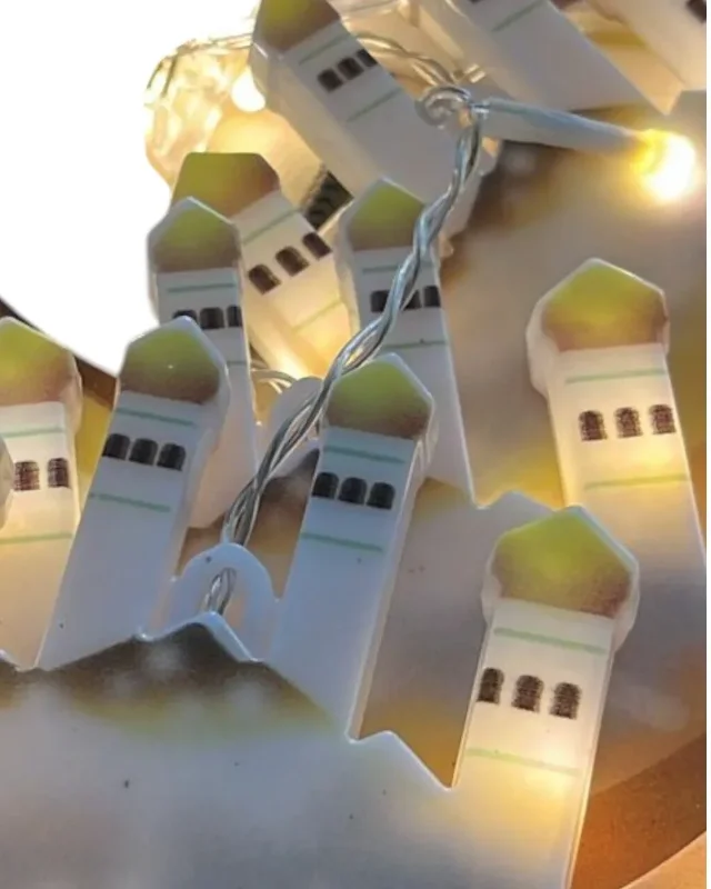Dekoratif Ramazan Led Işık 3 Metre Ev İçi Kullanım