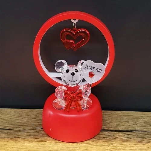 Şık Dekoratif Işıklı 13 Cm Romantik Hediye