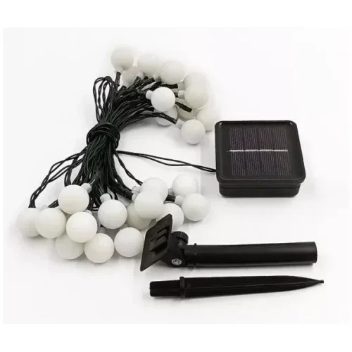 Bahçe 5m 28 Led Top Gün Işığı Siyah Kablolu