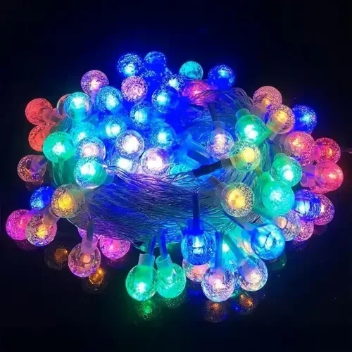 Kristal Top Led Işık 3m 20 Adet Rgb Pilli