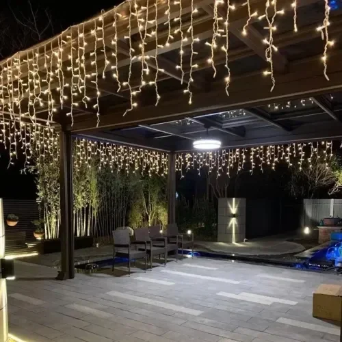 Dinamik 100 Led Saçak Perde 3 Metre Dış Mekan