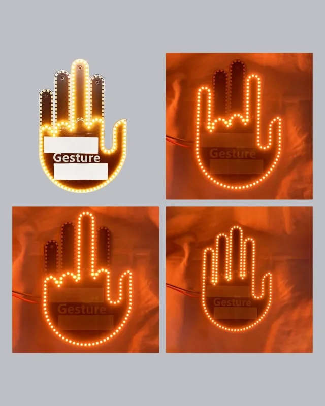 Amber Renkli Led Sinyal Işığı 176 Led El Kontrolü İle
