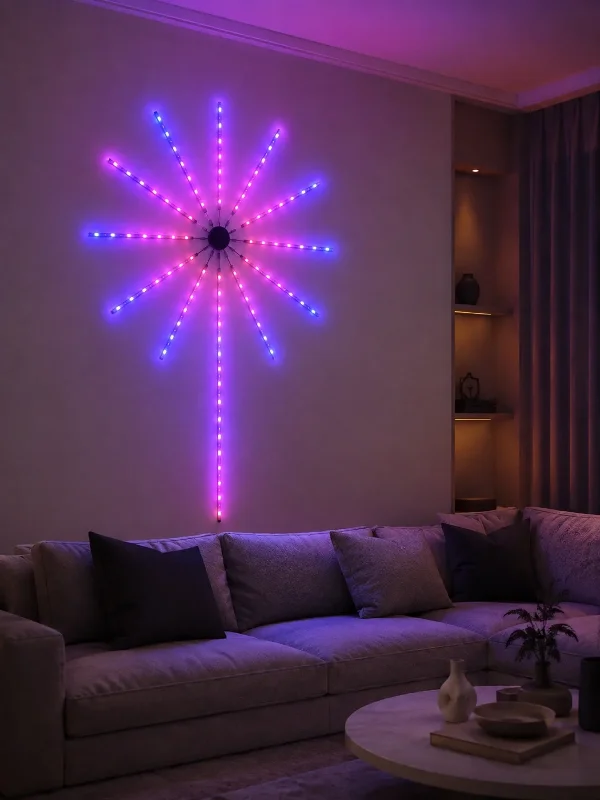 Telefonla Kontrol Edilen Rgb Led Duvar Lambası 1 Adet