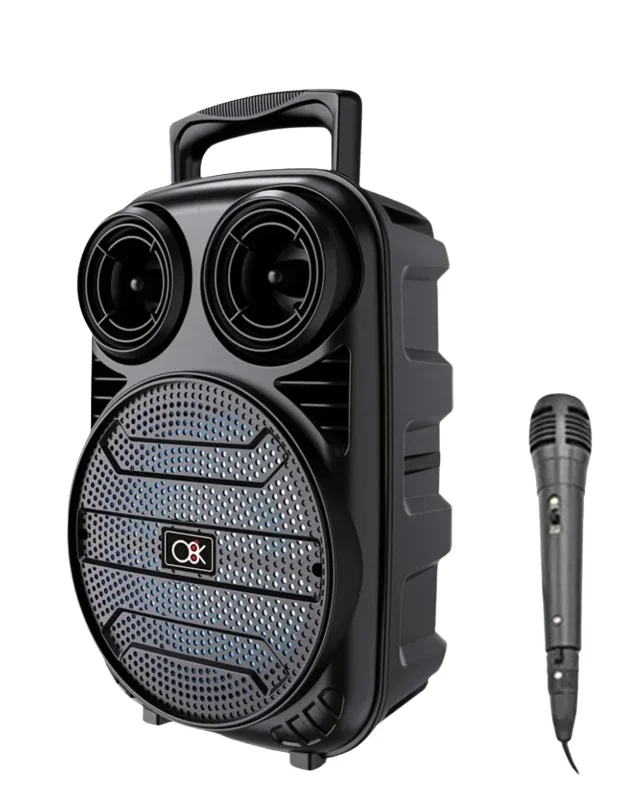 Karaoke Hoparlör 6.5 İnç Bluetooth Mikrofonlu Rgb Işıklı – 2. görsel